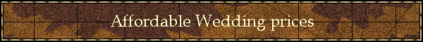 Affordable Wedding prices